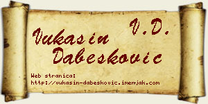 Vukašin Dabesković vizit kartica